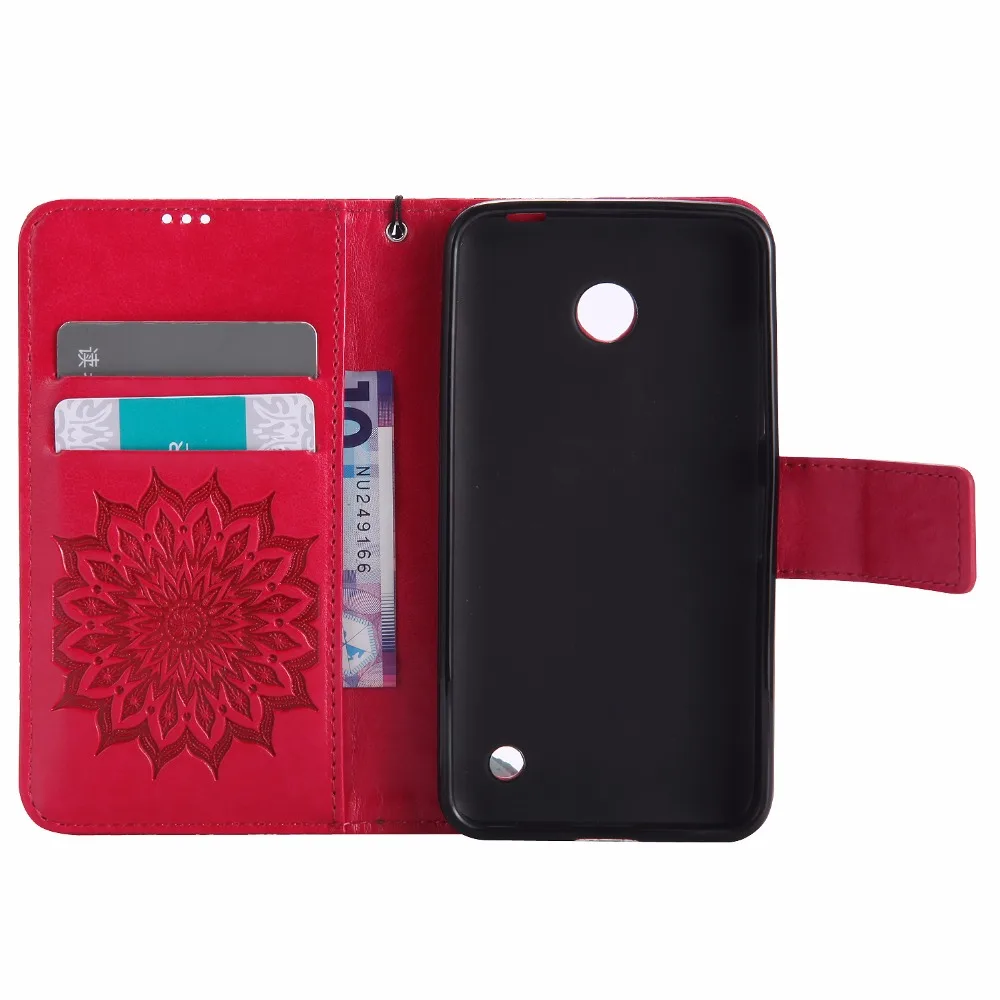 Flip Case for coque Nokia Lumia 630 635 Cover fundas Microsoft N630 N635 4.5 inch +Stand Card Slot | Мобильные телефоны и