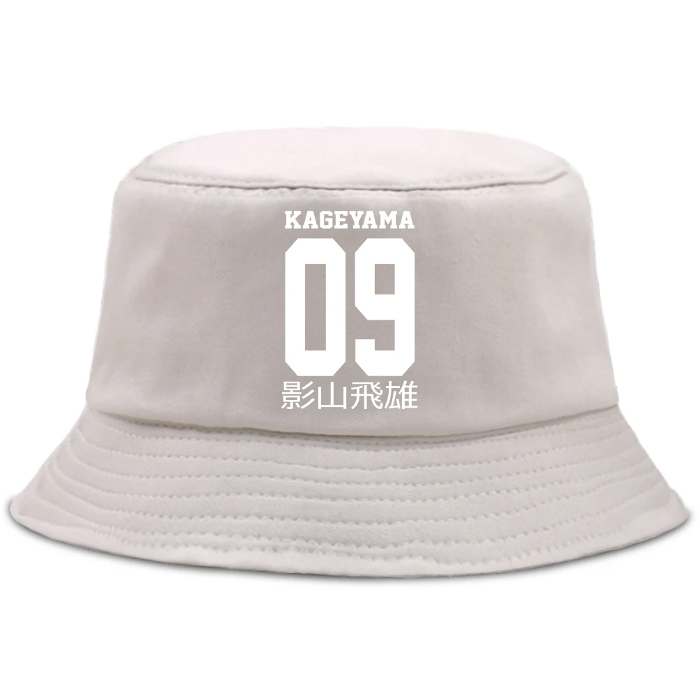 

Kageyama Tobio Haikyuu Anime Prints Unisex Cap Beach Outdoor Sunscreen Hat Sun Shade Fishing Hats Fashion Casual Bucket Cap