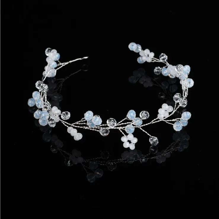 Женский ободок для волос простой золотистый свадебные аксессуары