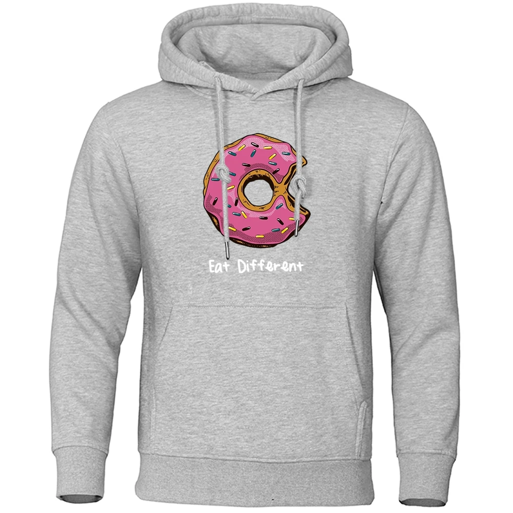 Мужская толстовка с капюшоном и принтом пончиков уличная одежда в стиле