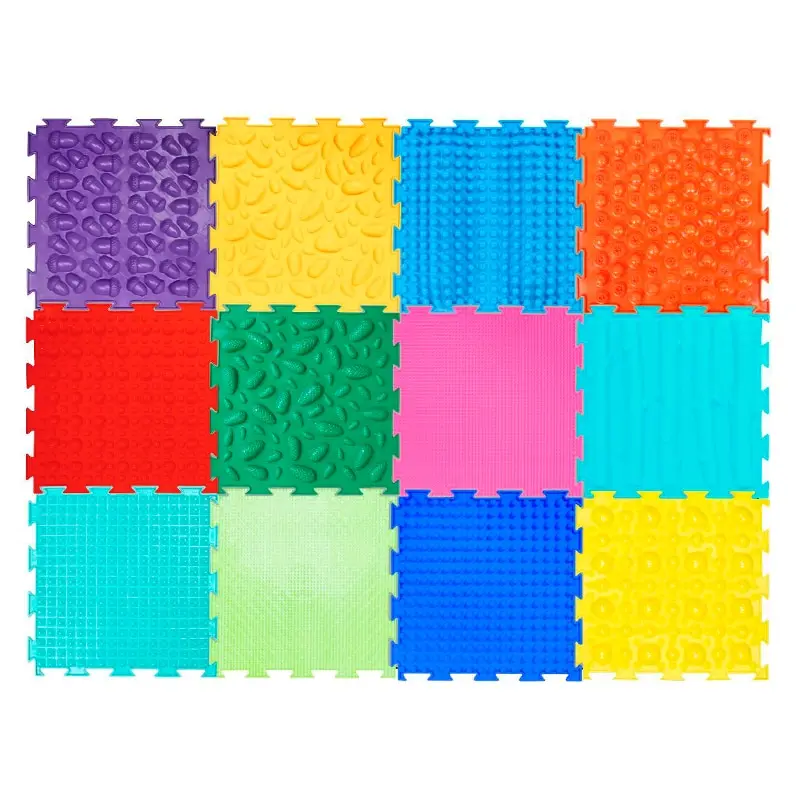 ORTHODON Children's folding orthopedic massage educational for children baby soft floor mat puzzle box relief set the nursery mix № 10 (12