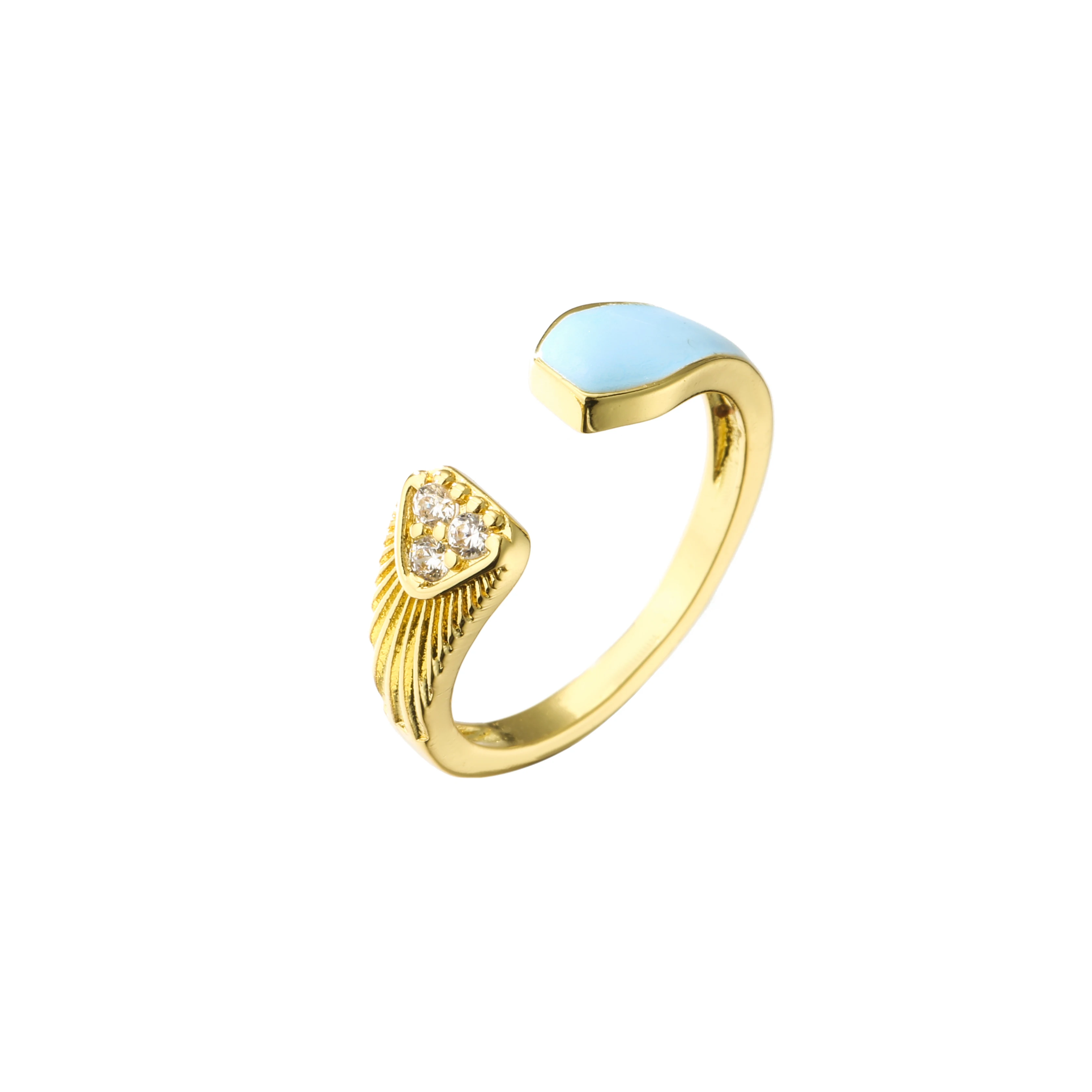 

HECHENG,Open Adjustable CZ Ring.INS Style Exquisite Luxurious Zircon Jewelry,For Women and Girls Gift