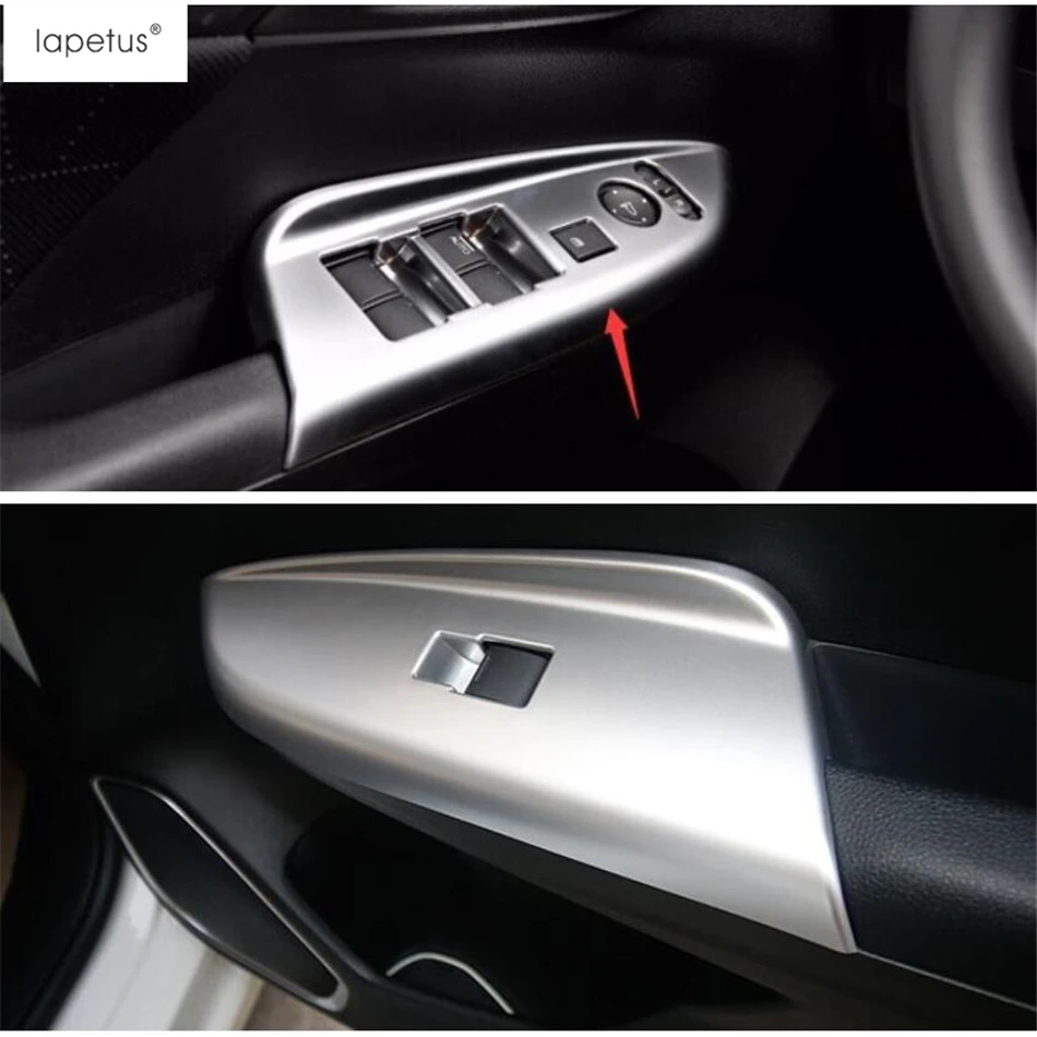 Lapetus аксессуары подходят для Honda Fit Джаз- Внутренний дверной подлокотник окно Лифт рамки молдинг крышка комплект отделка/АБС-пластик