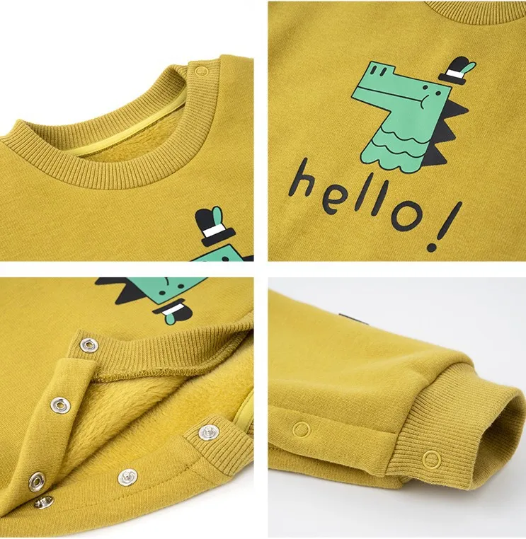 

Infant Baby Boys Girls Rompers Kids Autumn/Spring Long Sleeve Cotton Jumpsuit Cartoon Fruits PlaySuit One Piece Outfit 0-2Y