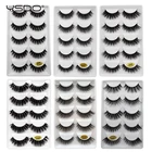 Ресницы норковые объемные YSDO ручной работы, искусственные трафареты для макияжа, толстые Искусственные ресницы, 5 пар