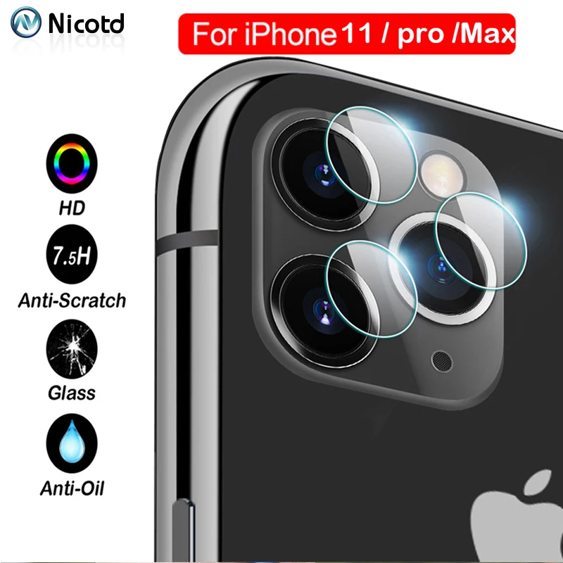 10 шт. стекло для объектива камеры iPhone 11 Pro Max закаленное X XS XR защита экрана на 8 7 Plus 6