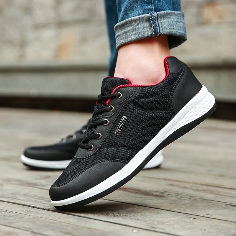 

2019 New Men Shoes Lace-Up Fashion Breathable Men Casual Shoes Brand Men Sneakers Men FLats Tenis Masculino Zapatillas Hombre
