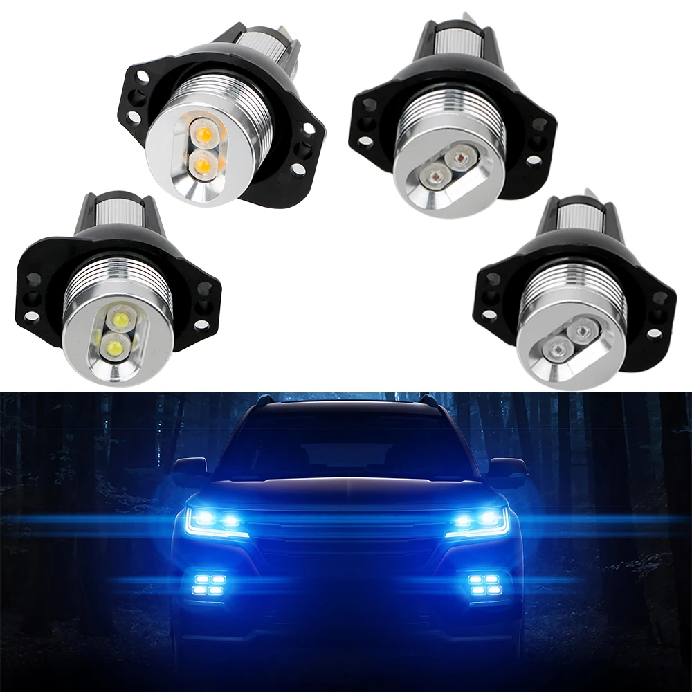 

2pcs LED Angel Eyes Marker Light Bulbs Auto Fog Lamp Error Free Car Lamps Decorative Lights for BMW E90 E91 900lm