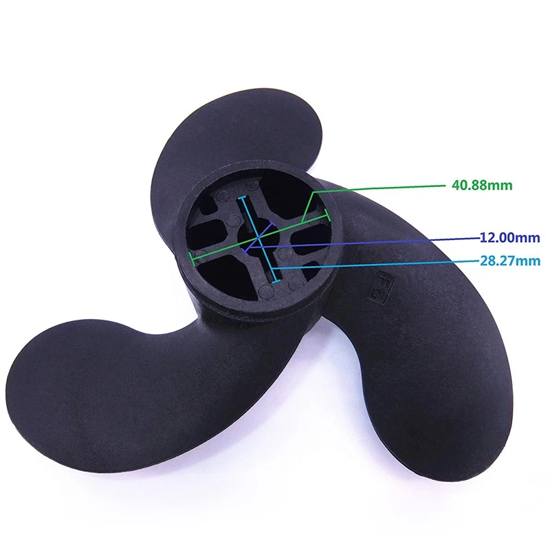 

Marine Propeller, 2.5-3.5HP Outboard Propeller 309-64106-0 for Nissan Tohatsu Evinrude Johnson 3 Blade R Rotation