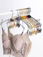 metal rose gold non slip hanger for underwear bra clothe clips hanger clothes drying rack clothespin socks pantie clip pant rack