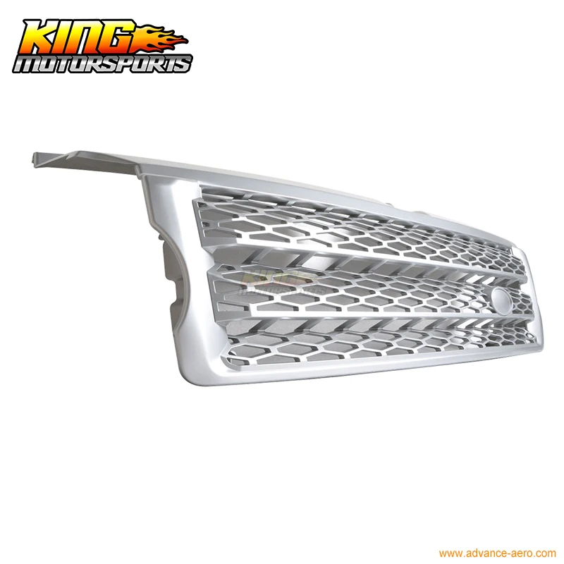 Подходит для 2006-2009 Land Range Rover Sport Silver передняя капот гриль 07 08 США бесплатная