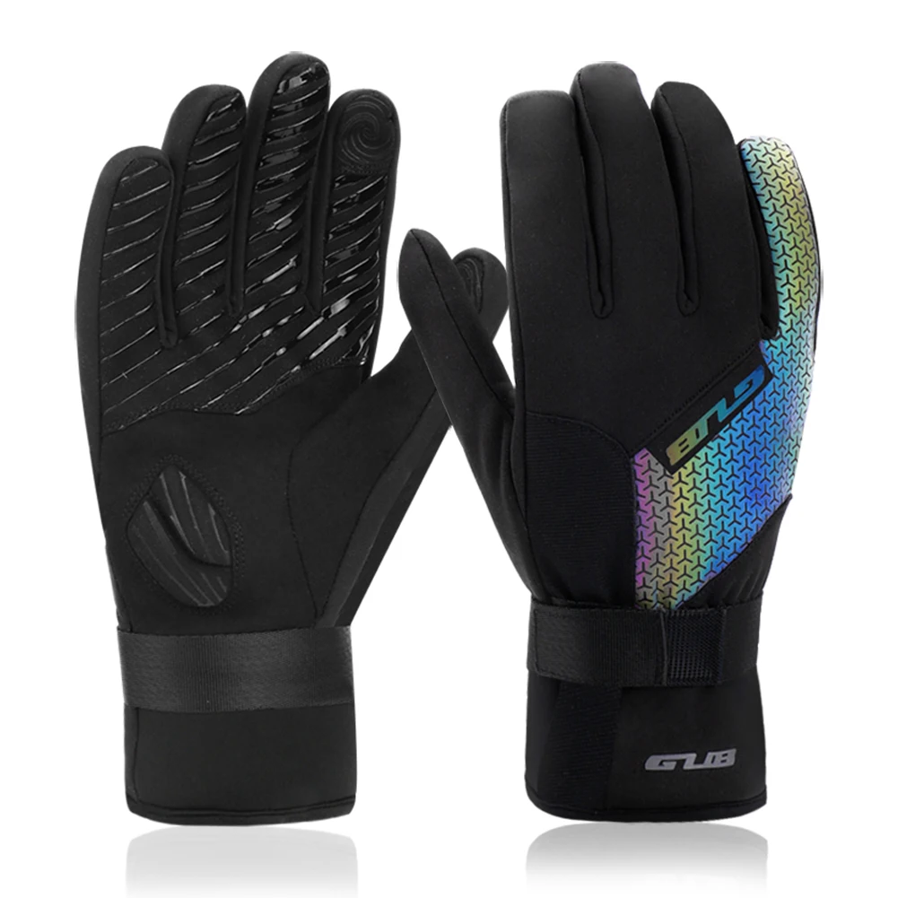 

GUB 1 Pair Men Women Warm Bike Motorcycle Cycling Ski Gloves Anti-Cold Windproof Waterproof Thickened Thermal Full Finger Mitten