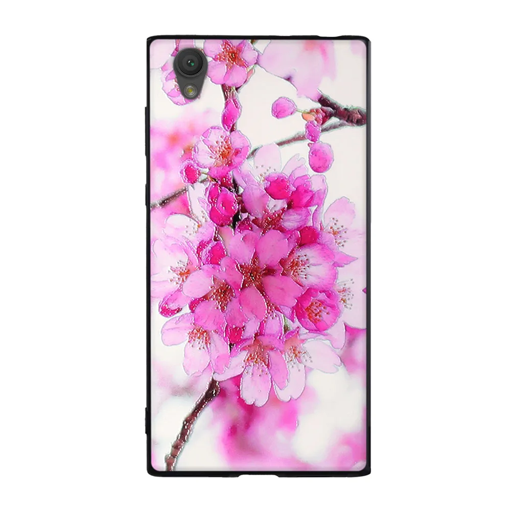 Чехол для Sony Xperia L1 мягкий силиконовый черный чехол из ТПУ с 3d-изображением милого