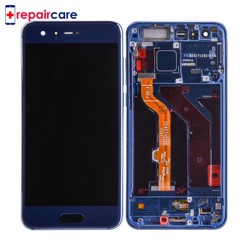 ЖК-дисплей 5 15 дюйма для Huawei Honor 9 дигитайзер сенсорного экрана в сборе с рамкой