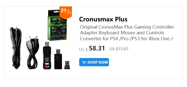 Игровой контроллер CronusMax Plus адаптер клавиатура мышь и управление конвертер для PS4/Pro/PS3 для Xbox One/S/360