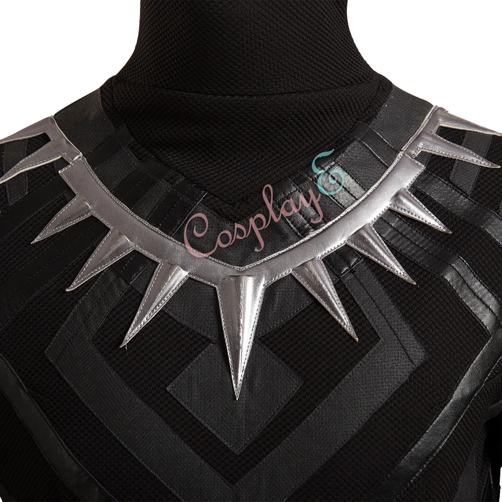 Черная пантера костюм Капитан Америка: война косплей полный комплект черный