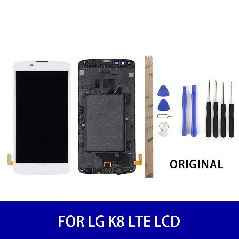 ЖК дисплей для LG K8 LTE K350/K350n/K350e/K350DS с сенсорным экраном и дигитайзером в сборе