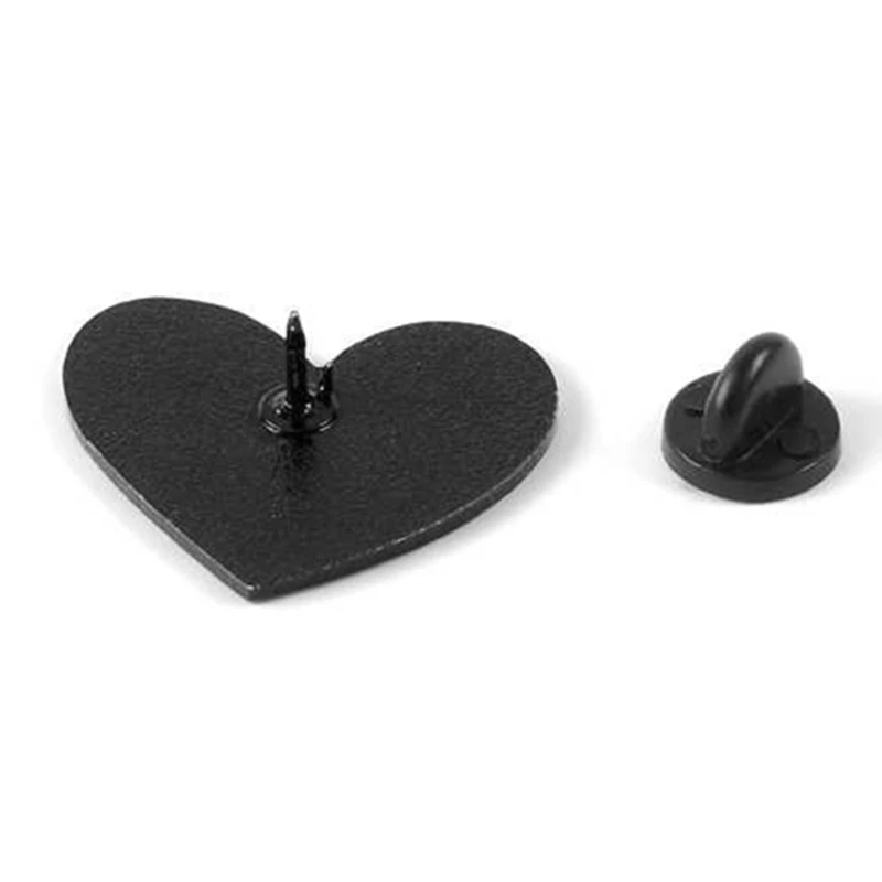 Брошь в виде РОЗОВОГО СЕРДЦА Я сам странный и необычный эмалированные