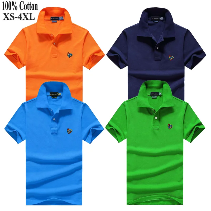 Высокое качество 100% хлопок мужские рубашки поло с коротким рукавом модные