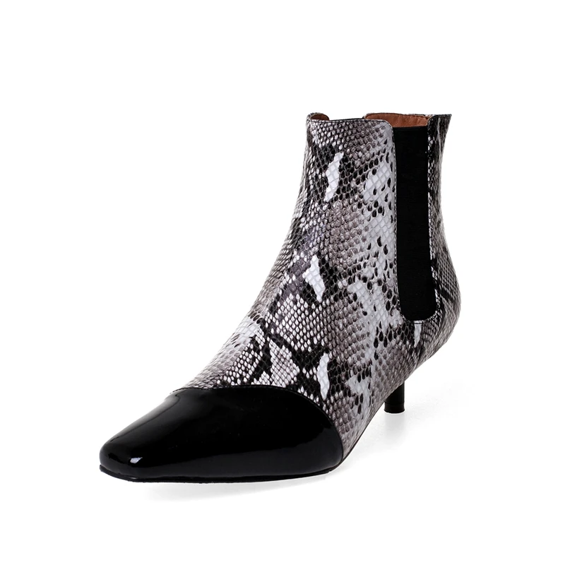 

2020 Spring/Autumn New Genuine Leather Comfortable Wild High-heeled Ankle Boots Fashion Pointed Women's Boots Retro Women Shoes