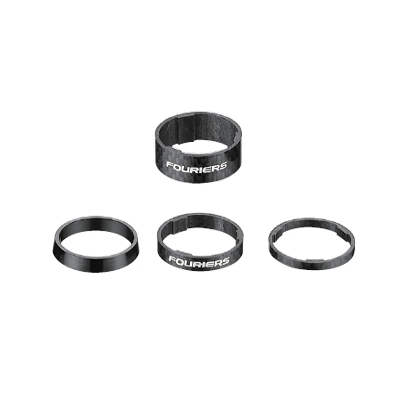 FOURIERS Bike Fork Top Cap Spacer Ultra-light weight Carbon Spacers 3/ 5 / 10mm Taper SR-S002 | Bicycle