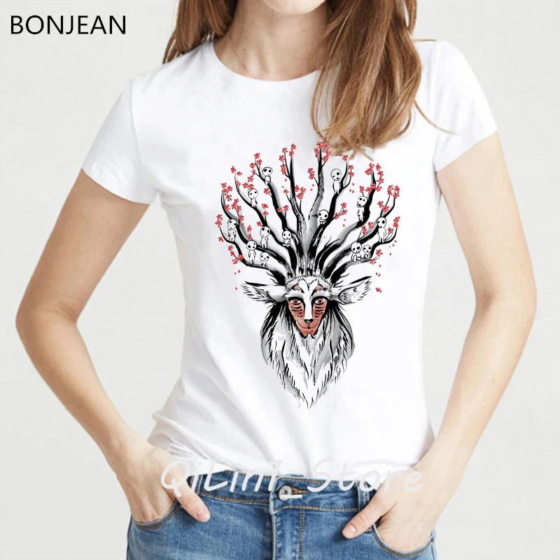 Женская футболка с забавным мультипликационным принтом Харадзюку Хаяо Миядзаки