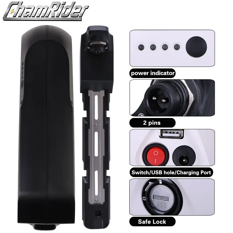 Оригинальный аккумулятор для электровелосипеда 48 В 36 Tigershark Downtube 18650 ячеек 20 Ач 30 А