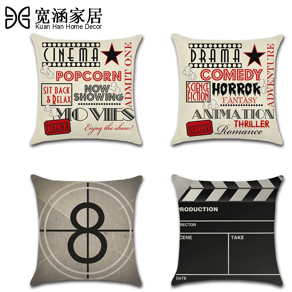 Наволочка для кинотеатра чехол дома декоративные пословицы наволочки невидимые