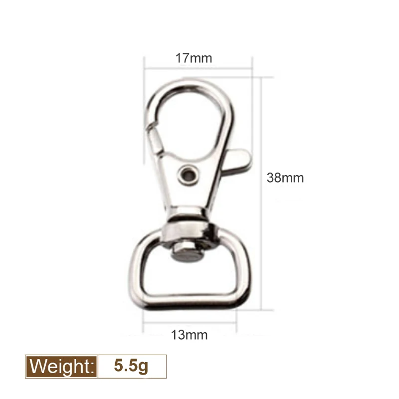 10 _ металлический карабин зажим поворотный триггер пряжка для собаки брелок