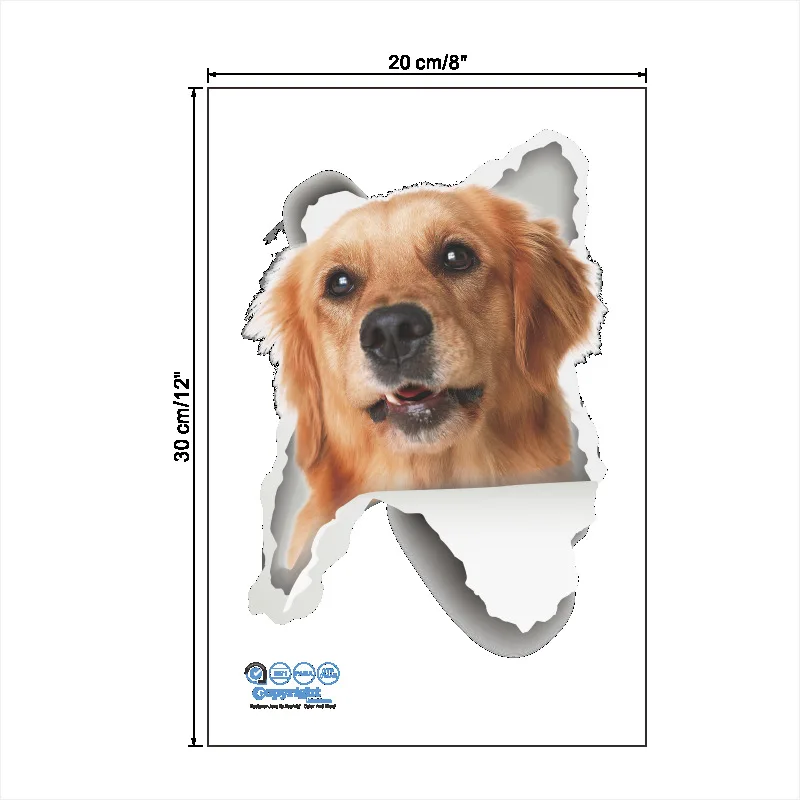 3D стены стикеры собаки забавные Стикеры для домашнего декора ванной комнаты дома