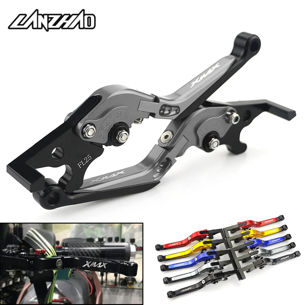 

XMAX Motorcycle Brake Clutch Levers Adjustable Extendable Lever Set CNC Aluminum Accessories for Yamaha XMAX 250 300 400