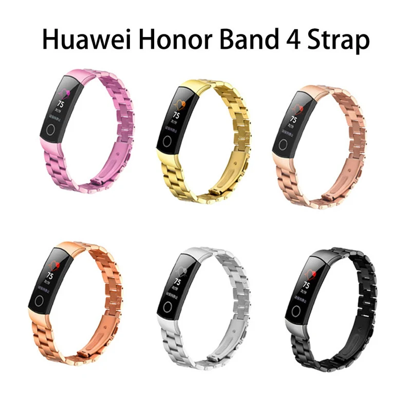 Металлический ремешок для часов Huawei Honor Band 4 Стальной браслет из нержавеющей