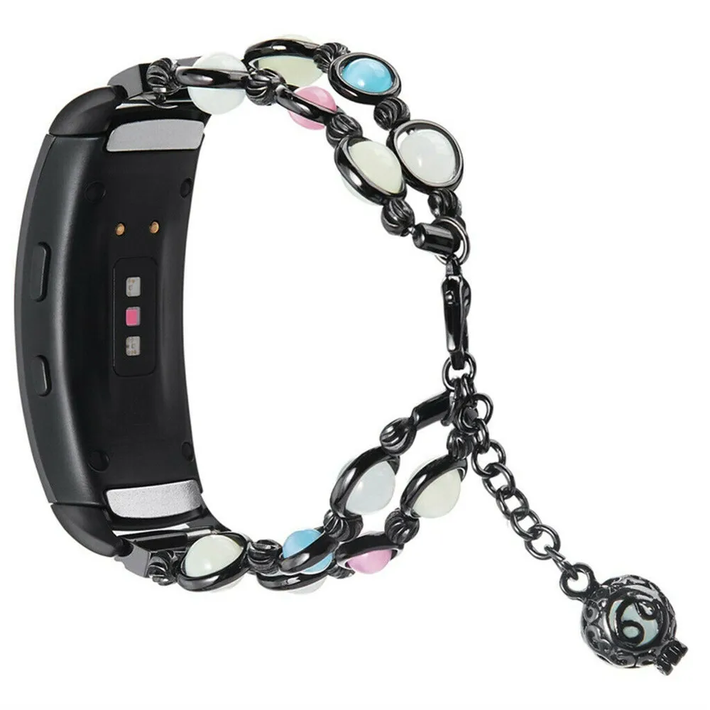 Essidi светящийся браслет ремешок для samsung gear Fit 2 Pro умные часы из нержавеющей стали модные женские петли для samsung gear Fit 2