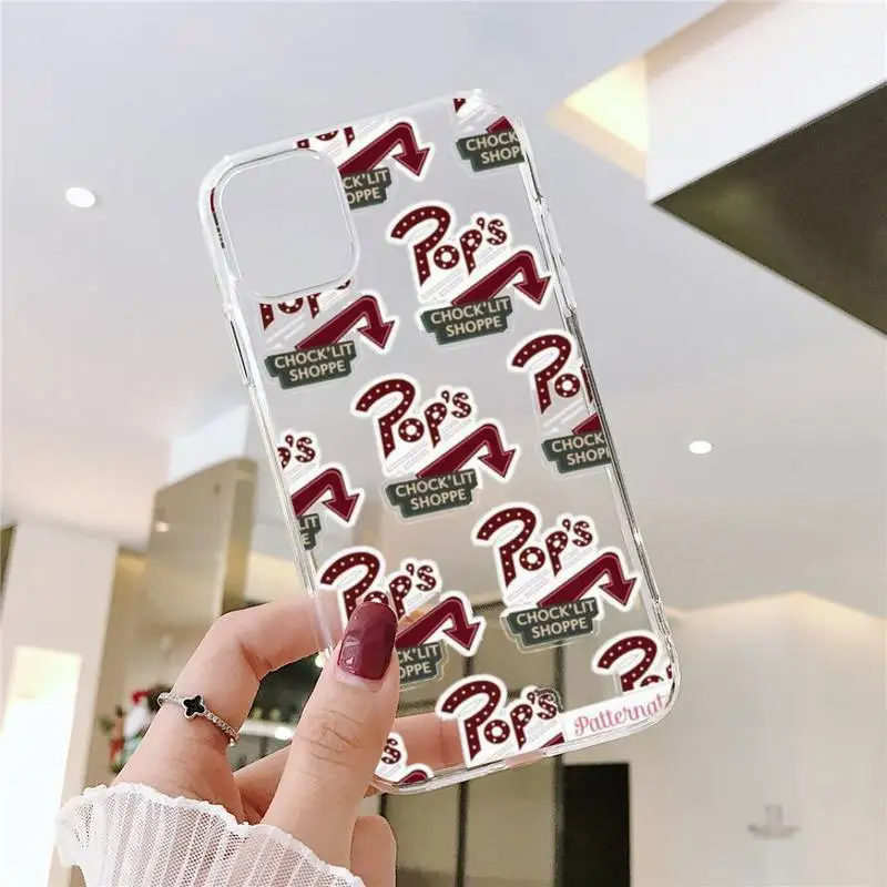 

American TV Riverdale Southside Serpents Phone Case Transparent for iPhone 6 7 8 11 12 s mini pro X XS XR MAX Plus SE cover