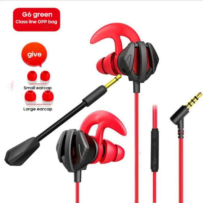 

Portable Dynamic Noise Reduction In-Ear Wired Call Earphones Gaming Computer Earpiece With Dual Mic For Iphone Xiaomi Samsung