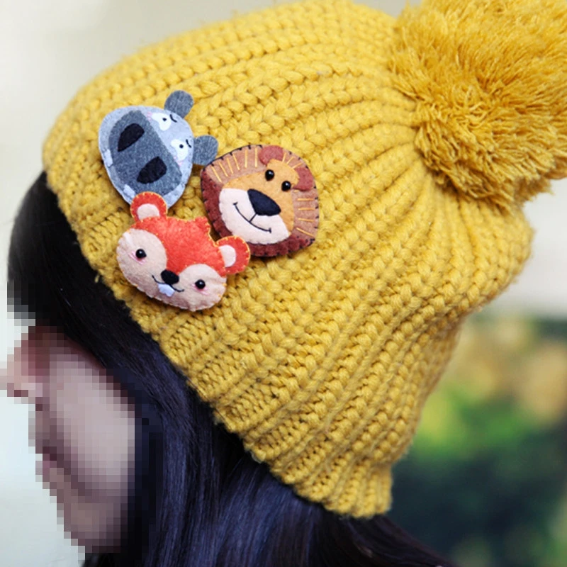 4 шт Войлок Ткань значок Сделай Сам Милая брошка мультфильм дети брошь с