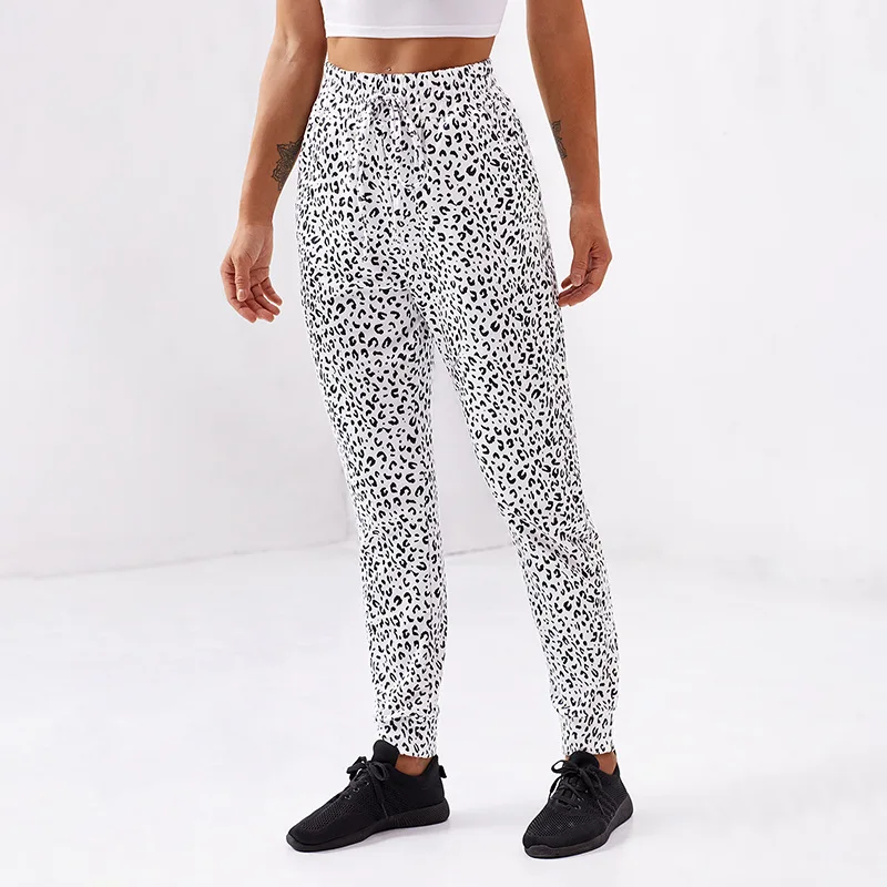 

2020 New High-waisted Print Loose Nine-point Pants Small Foot Trousers Woman Plus Size Pants