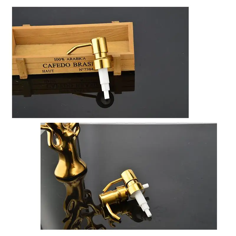 Насос для бутылки из нержавеющей стали розовое золото насадка душа