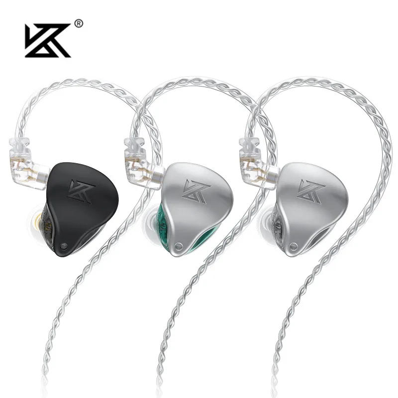 Внутриканальные наушники KZ AST 24BA Hi Fi вкладыши с 12 сбалансированным якорем