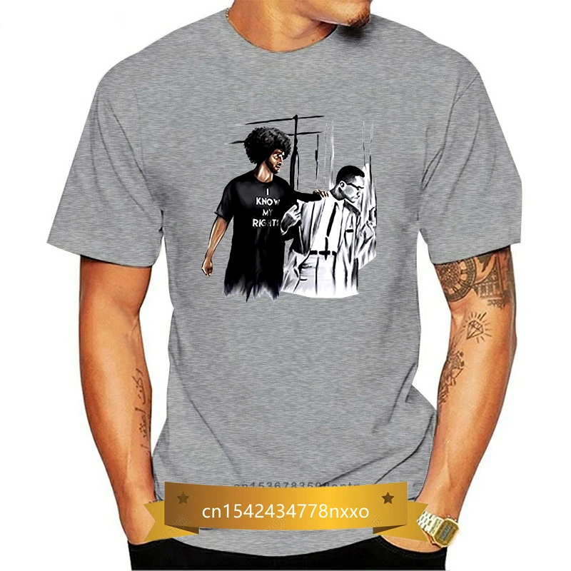 

Colin Kaepernick Malcolm X - I Know My Rights - Unisex White T-Shirt Harajuku Tee Shirt