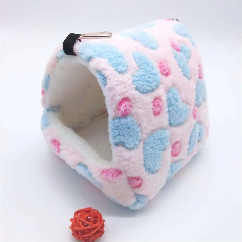 Small Animal Pets Cages Winter Spring Hamster Guinea Pig Squirrel Keep Warm Nest Soft Comfortable Sleepping Bed Hammock Tent | Дом и сад