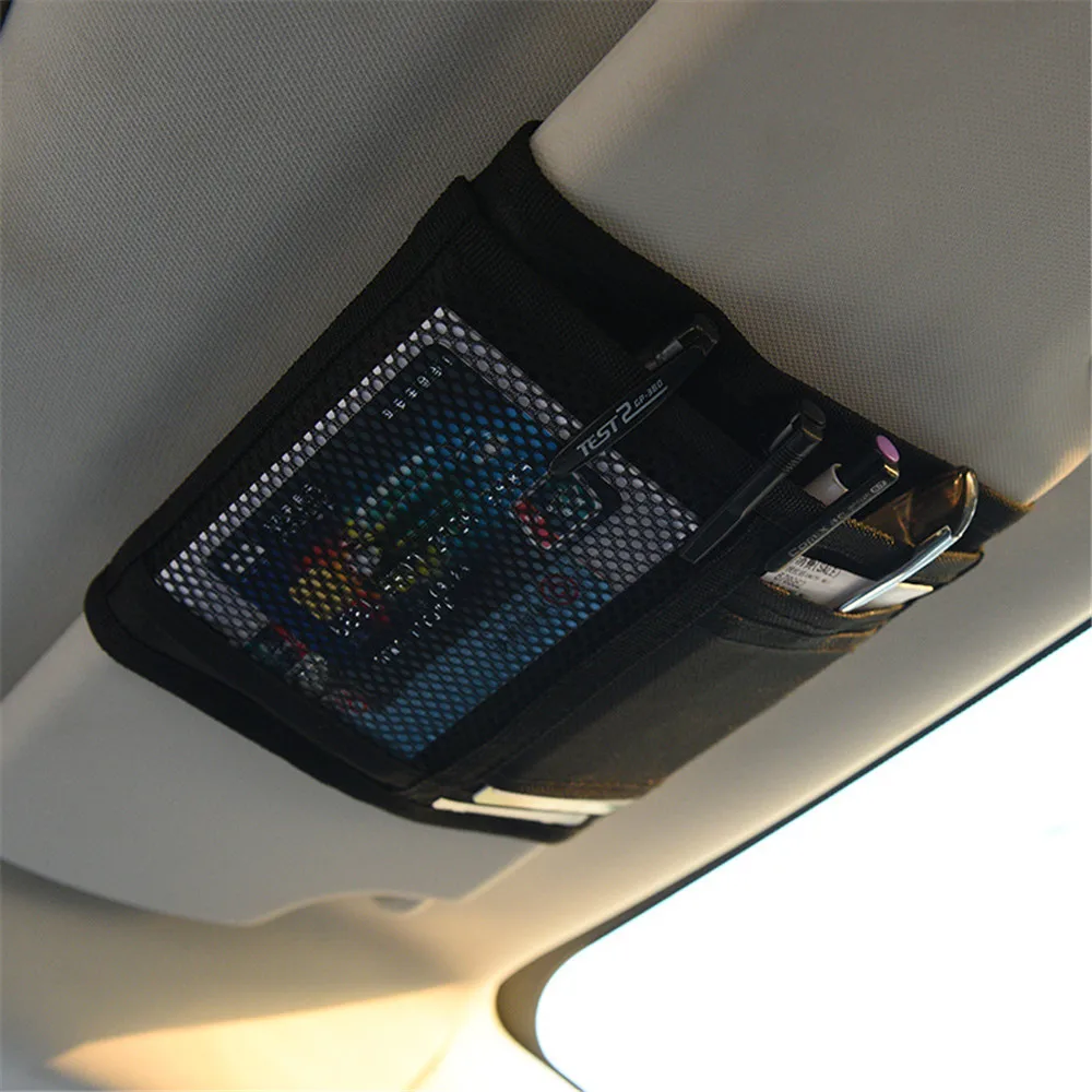 Универсальный автомобильный Органайзер с козырьком держатель чехол для карт