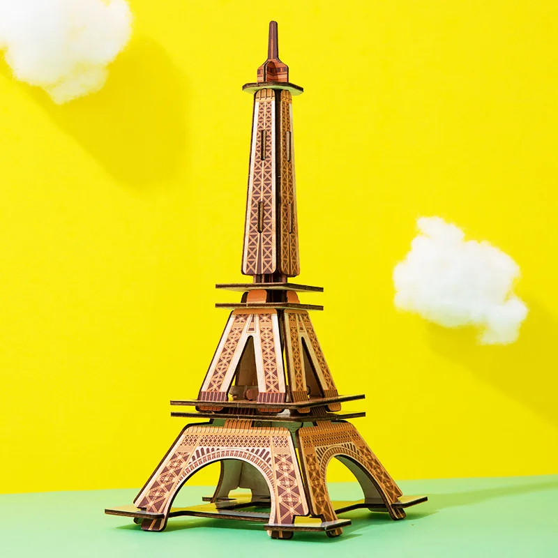 

Головоломки 3d Игры Детские деревянные игрушки для детей Детский пазл трехмерные декоративные строительные модели поделки