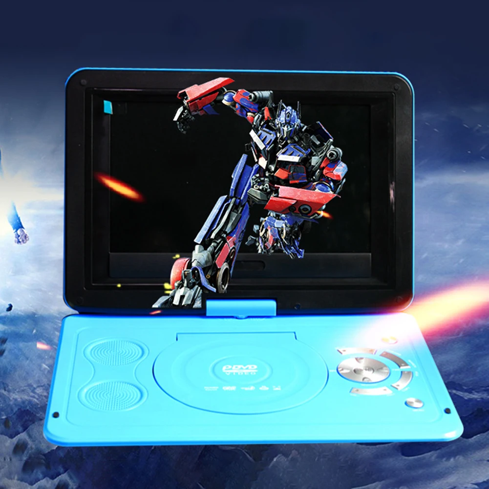 Outdoor Swivel Screen HD LCD Portable 13.9inch DVD Player CD TV Game Car Home Rechargeable Battery USB Mini | Электроника