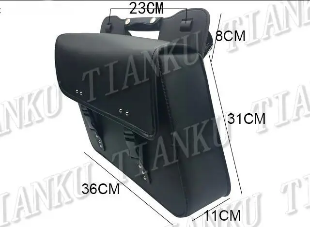 Универсальная сумка-седло из искусственной кожи с левой стороны для Yamaha VStar 400 650