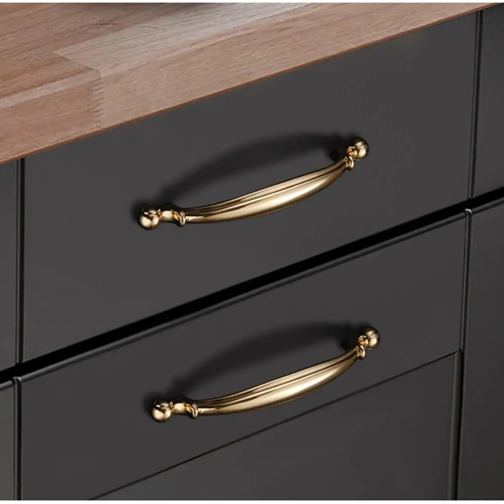 Европейская золотая ручка для шкафа ящика современный минималистичный