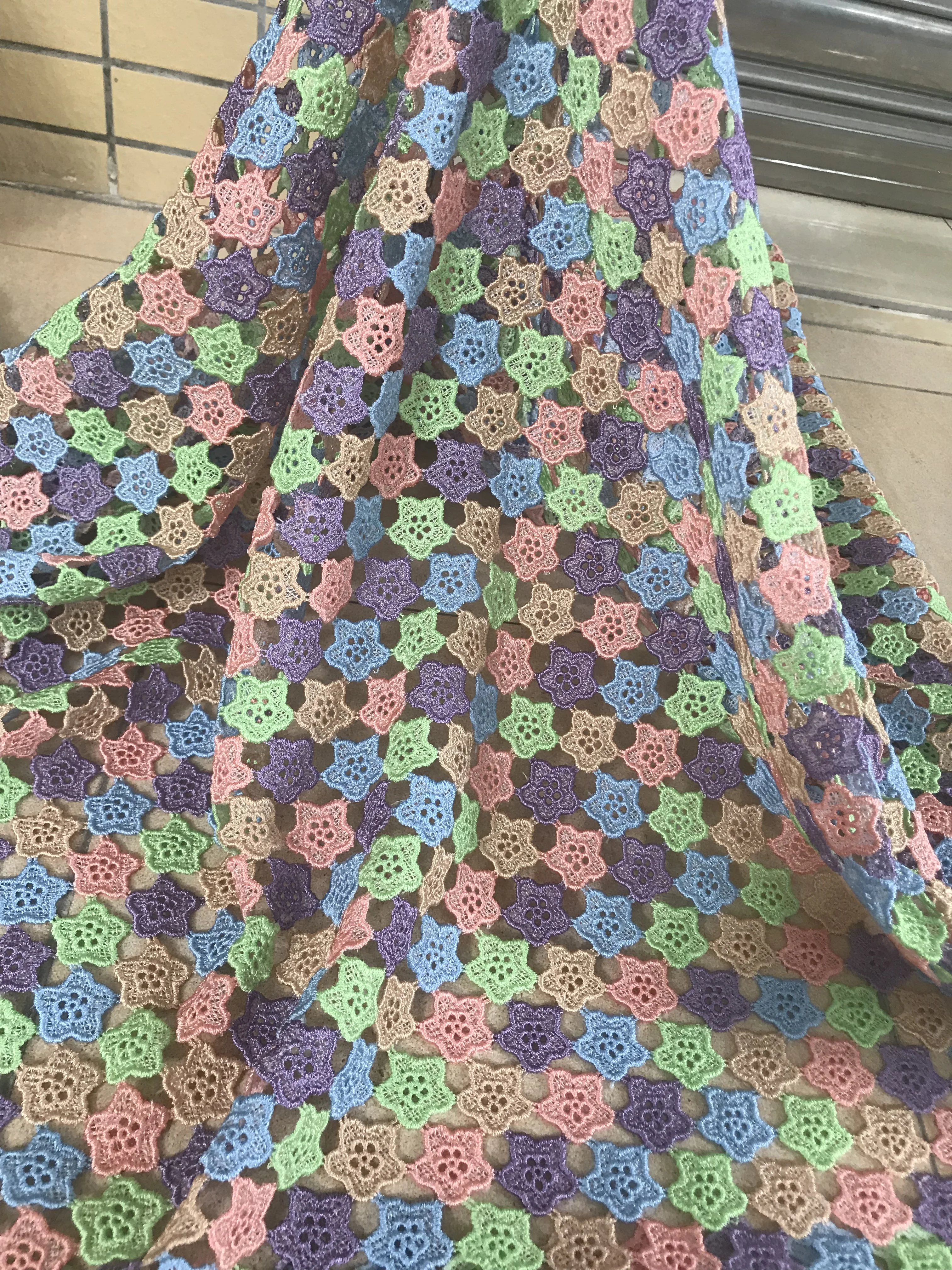 Свадебная французская кружевная ткань искусственная африканская тюль 5 ярдов