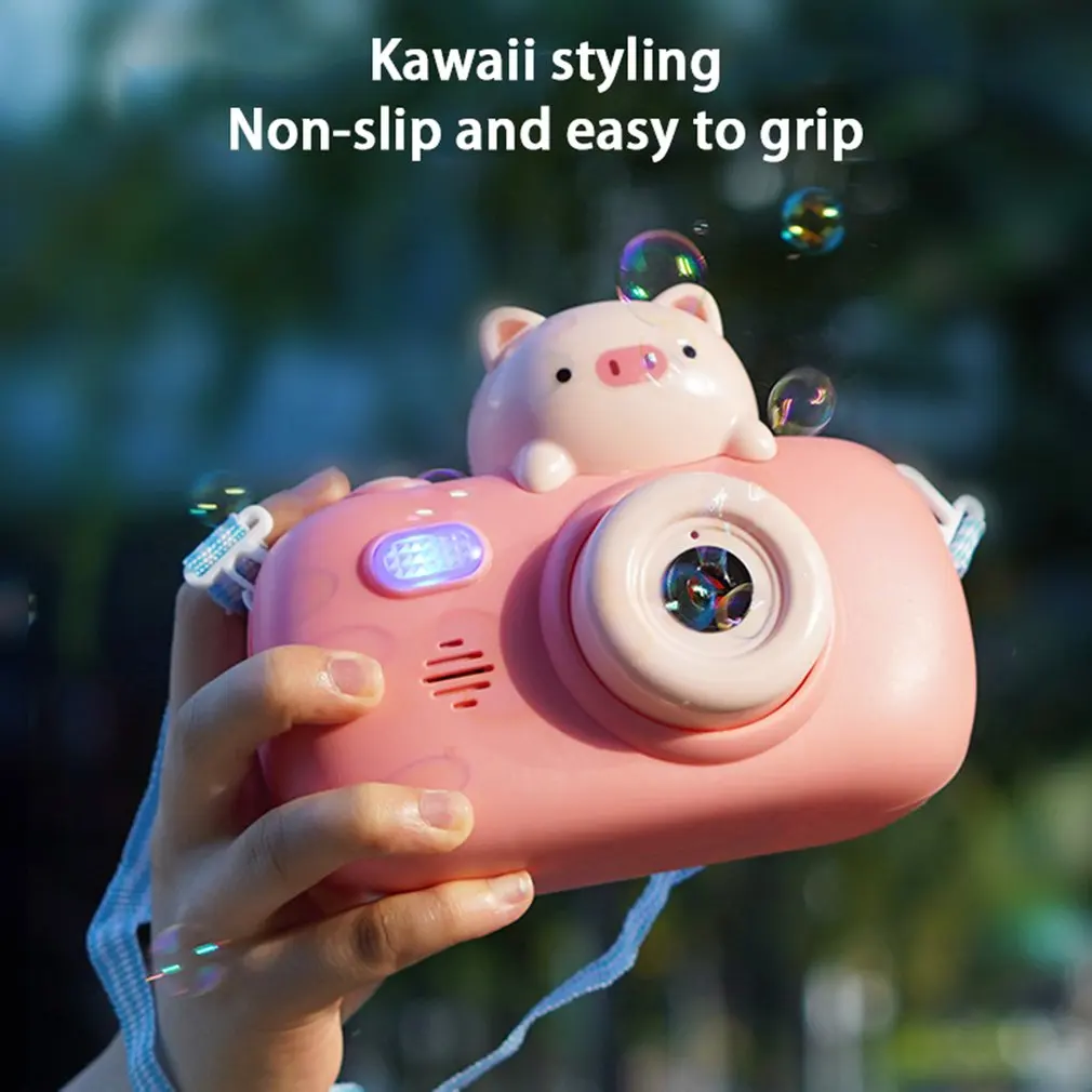 

Creative Cute Cartoon Animal Funny Kids Children Electric Music Bubble Maker Machine Interactive Game Toy