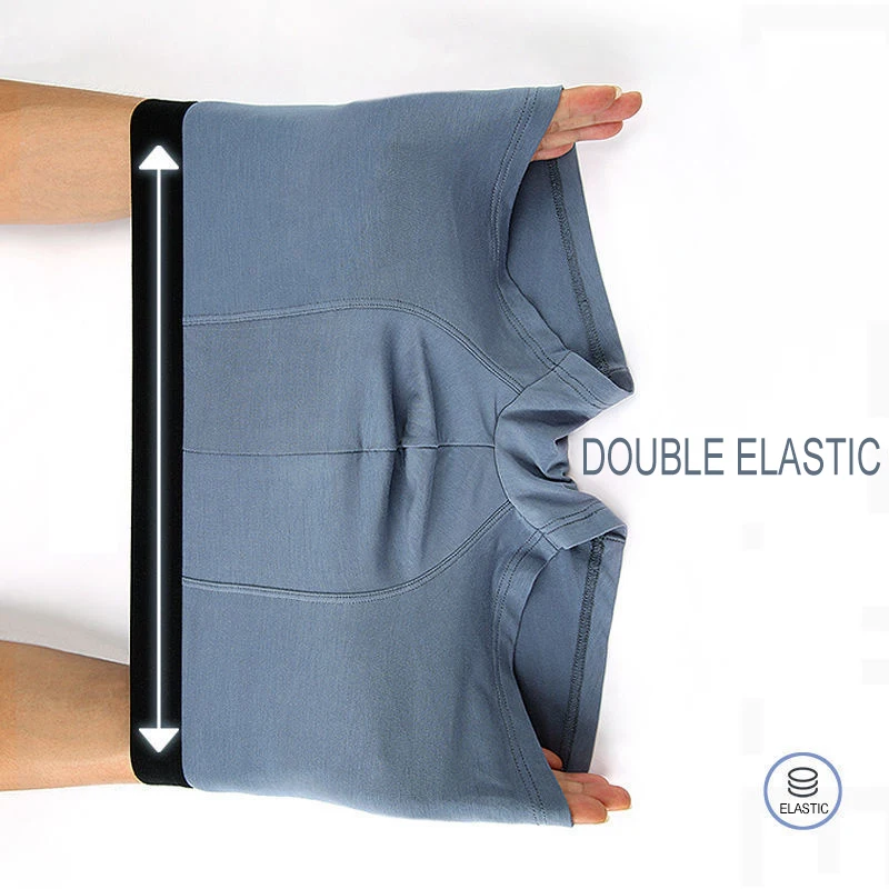 Men's Underwear Pure Cotton Graphene Antibacterial Flat Angle Breathable Loose Boxer Head Underwear Men's Shorts