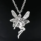 Женское винтажное ожерелье с подвеской Ангел